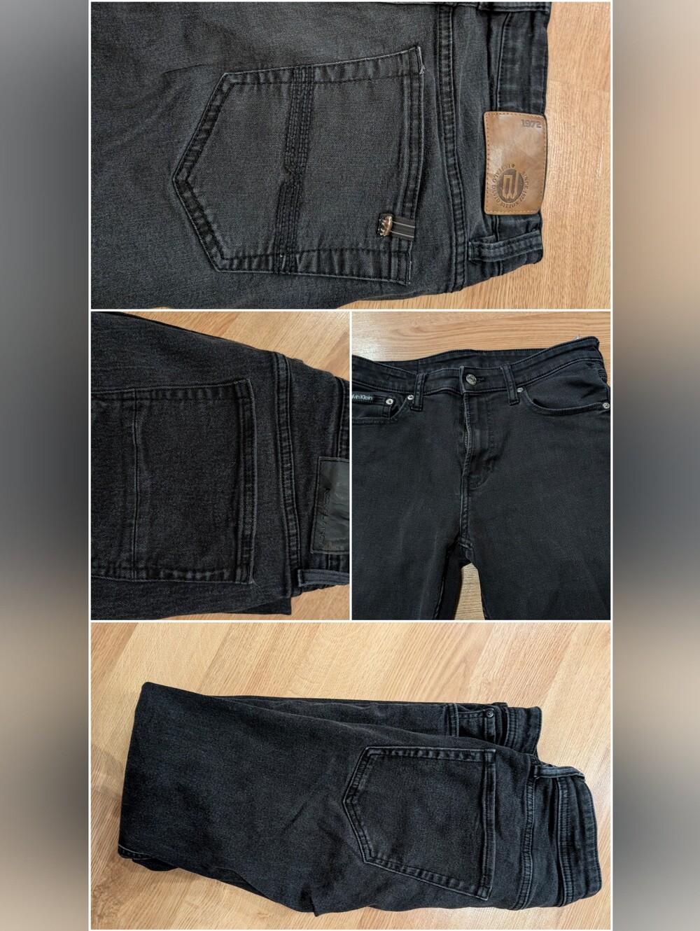 Men's Black Jeans Bundle – 4 Pairs W32 | Calvin Klein, Buffalo & More